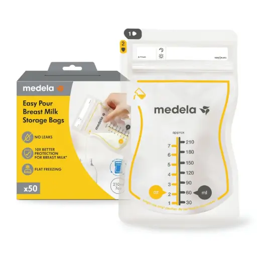 [180573-BB] Medela Easy Pour Breastmilk Storage Bags 50ct