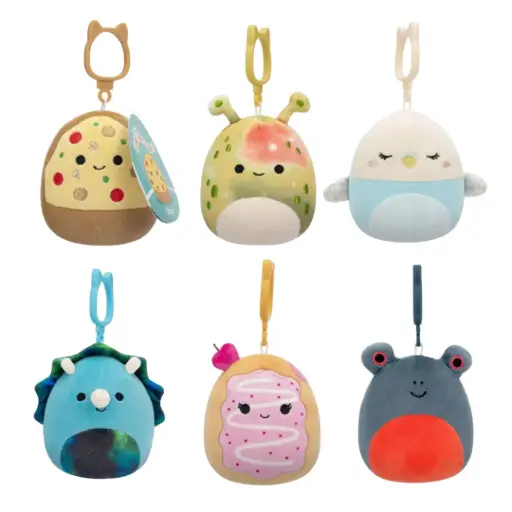 [180664-BB] Squishmallow Mini Plush Clip 3.5 inch