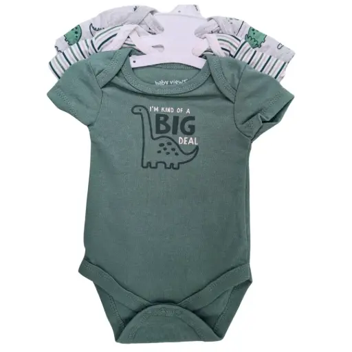[181203-BB] Dino Bodysuits 3pk