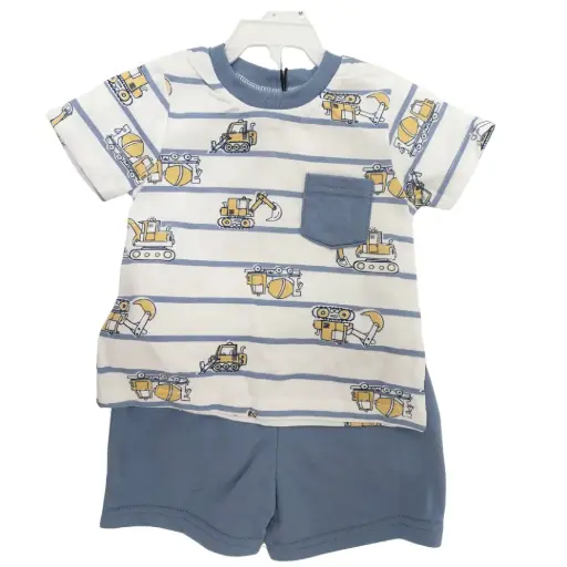 [181211-BB] Tank & Short Toddler Set 3pc Built Tough