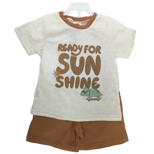 [181212-BB] Tank & Short Toddler Set 3pc Ready for Sun