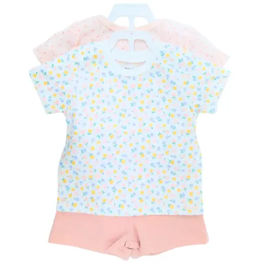 [181227-BB] Bodysuit & Short 3pc Toddler Daisy Dream