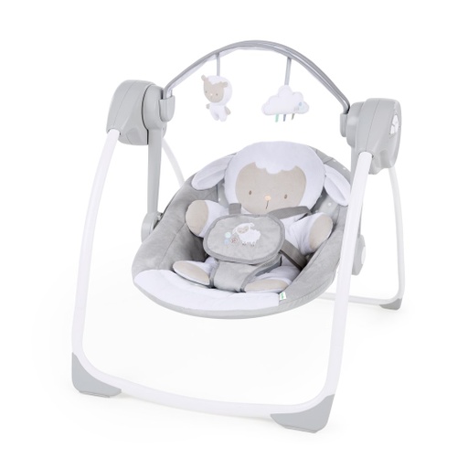 [162687-BB] Comfort to Go Portable Swing - Cuddle Lamb
