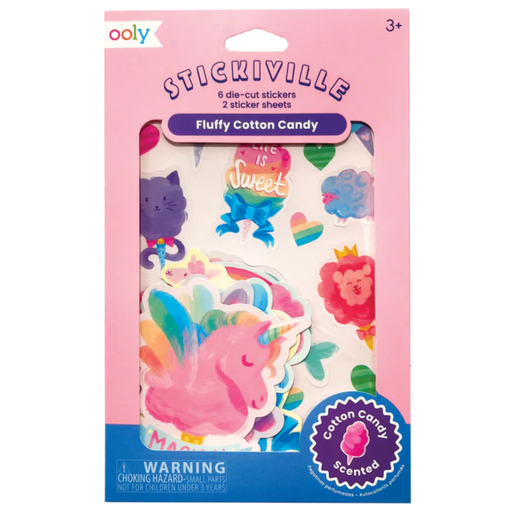 [163345-BB] Fluffy Cotton Candy Scented Stickers