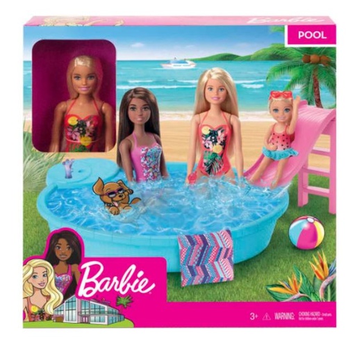 [163462-BB] Barbie Pool Playset w/ Doll