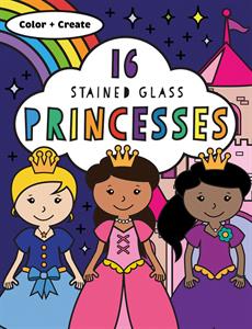 [163984-BB] Color & Create Stained Glass Princesses