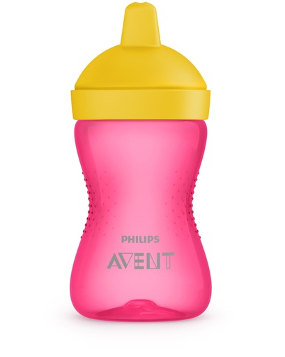 [164184-BB] Avent Hard Spout Sippy Cup 10oz Pink