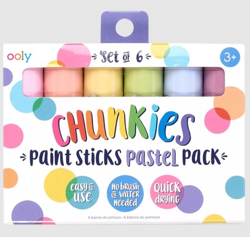 [165169-BB] Chunkies Paint Sticks 6pk - Pastels