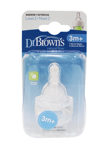 [108764-BB] Dr. Brown's Level 2  Nipple 2-Pack