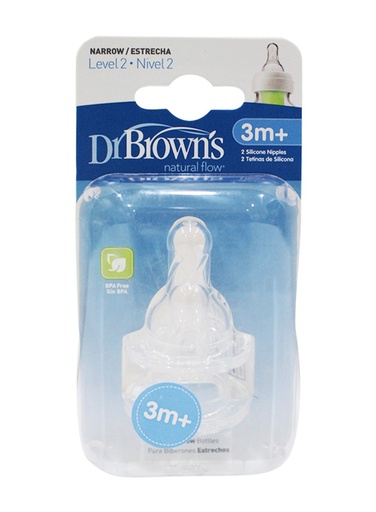[108764-BB] Dr. Brown's Nipple 2pk Level 2