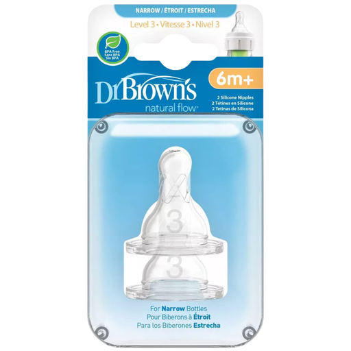 [108762-BB] Dr. Brown's Level 3 Nipple 2-Pack