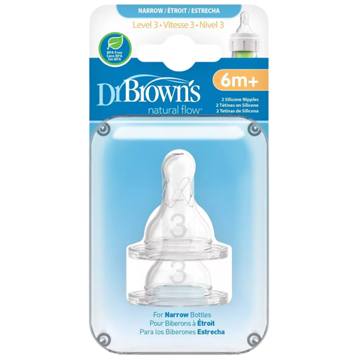 [108762-BB] Dr. Brown's Nipple 2pk Level 3