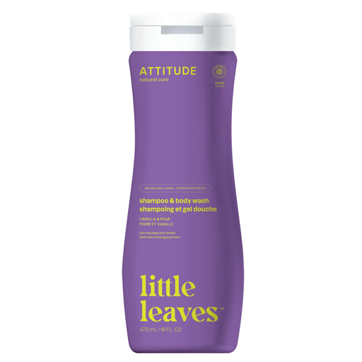 [166110-BB] Attitude Little Leaves 2-in-1 Shampoo Vanilla & Pear 16 oz