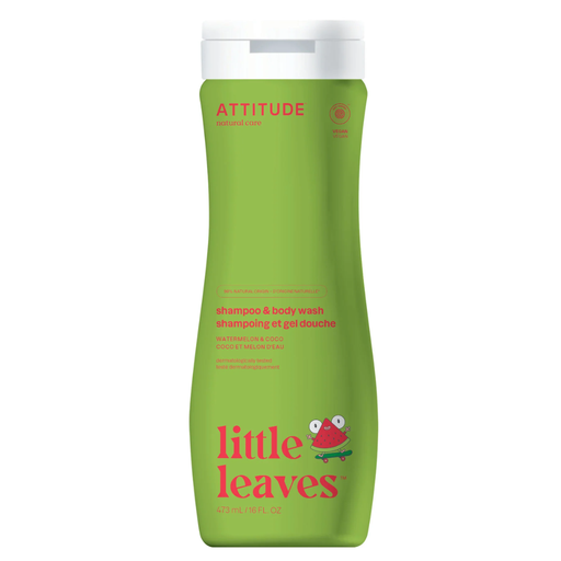 [166111-BB] Attitude Little Leaves 2-in-1 Shampoo Watermelon & Coco 16 oz