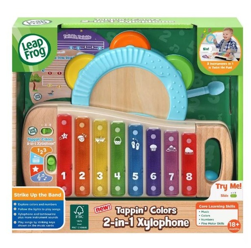 [166200-BB] LeapFrog Tappin Colours 2-in-1 Xylophone