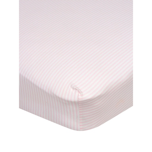 [167681-BB] Pink Stripe Fitted Crib Sheet