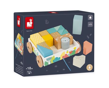 [168080-BB] Pure Pull-Along Blocks Cart