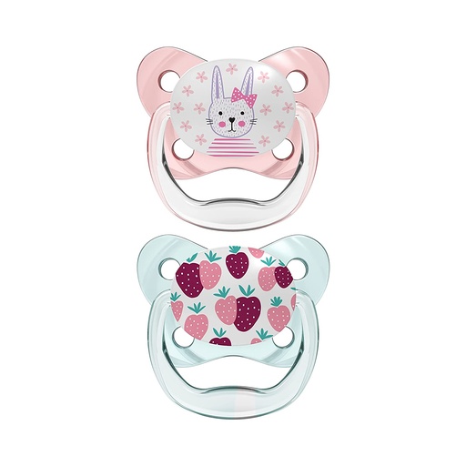 [168349-BB] Dr. Brown's Prevent Pacifier 0-6m Pink