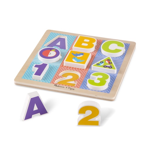[143794-BB] Melissa & Doug Chunky Puzzle ABC-123
