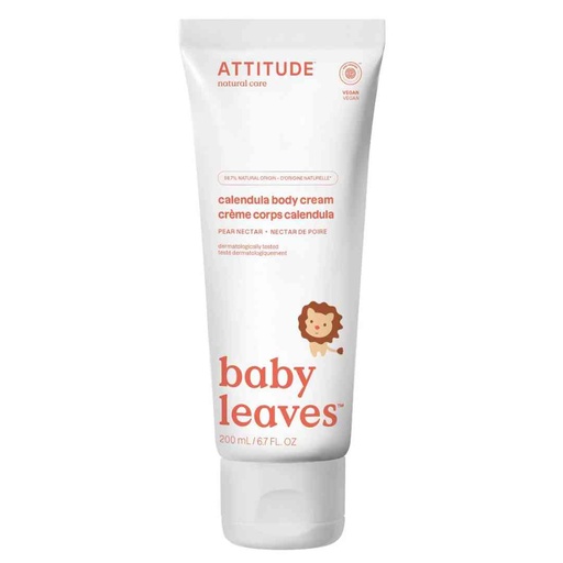 [168410-BB] Attitude Baby Leaves Calendula Body Cream Pear Nectar 200 ml