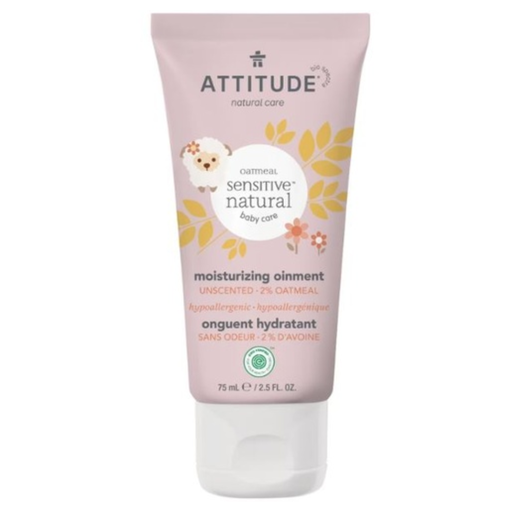 [168413-BB] Attitude Oatmeal Sensitive Natural Baby Care Moisturizing Ointment 75 ml