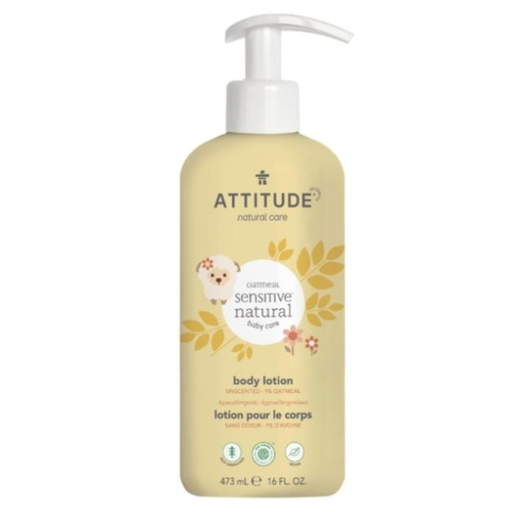 [168415-BB] Attitude Baby Oatmeal Sensitive Natural Body lotion Unscented 473 ml